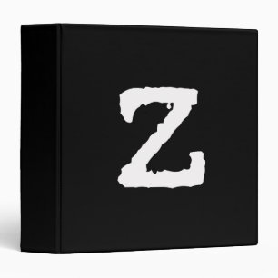 Letter Z Binder