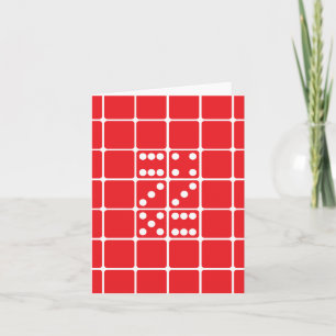 Letter Z Dice Note Card