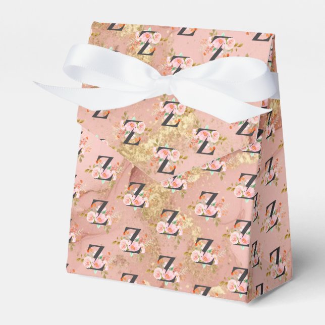 Letter Z Favor Box (Front Side)