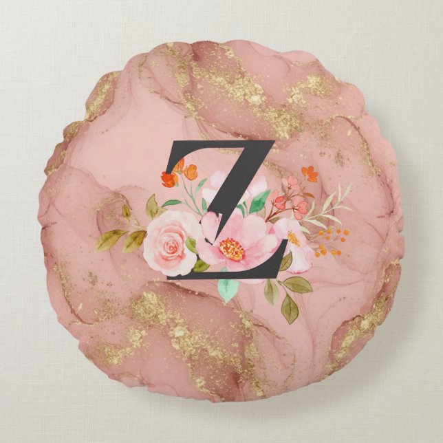 Letter Z Round Pillow (Front)