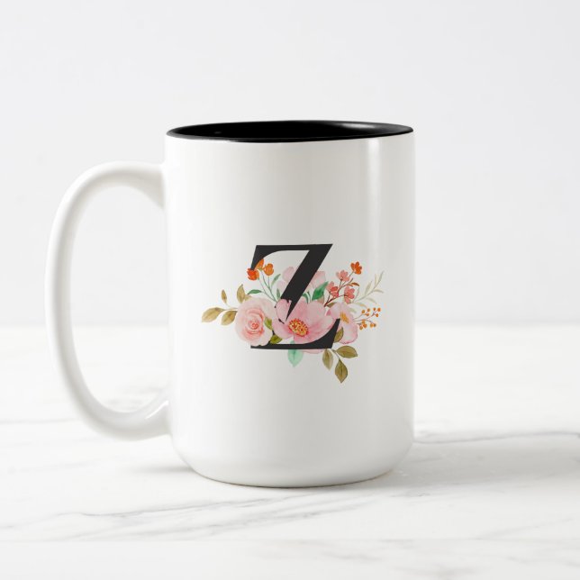 Letter Z Two-Tone Coffee Mug (Left)