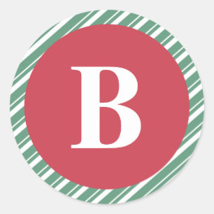 Lettered Christmas Collection Classic Round Sticker