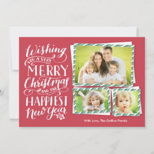Lettered Christmas Holiday Card