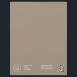 Letterhead<br><div class="desc">Elegant Corporate Business logo Letterhead with qr code</div>