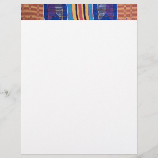 Letterhead, African textile # 2 (Front)
