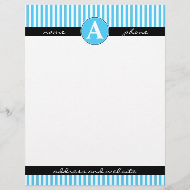 Letterhead, Custom and Monogrammed Letterhead (Front)