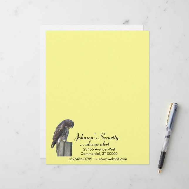 Letterhead - Falcon (Front/Back In Situ)