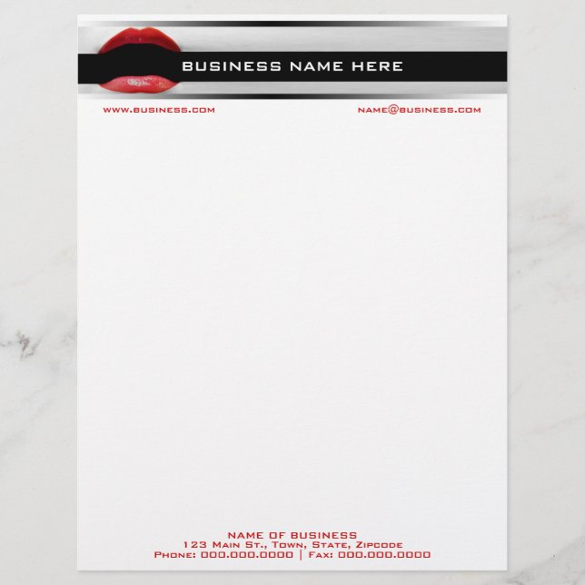 Letterhead For Make-Up Artists (Front)