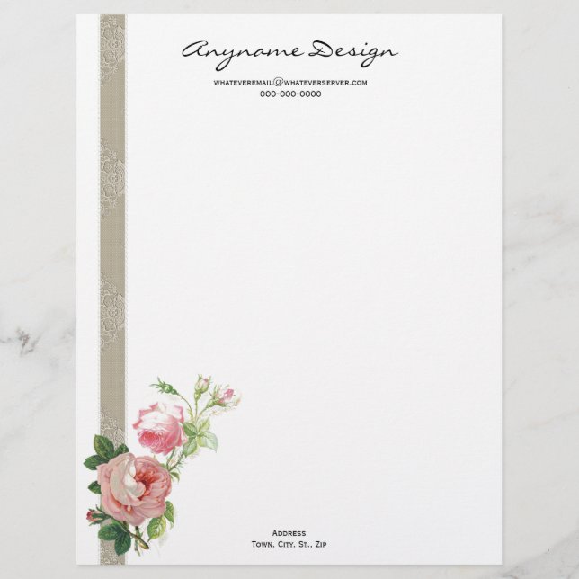 Letterhead Rose (Front)