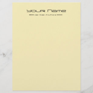 Letterhead Stationery Basic Paper/ lt Gold Colour