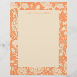 LETTERHEAD : WILLIAM MORRIS : "WILD TULIP"