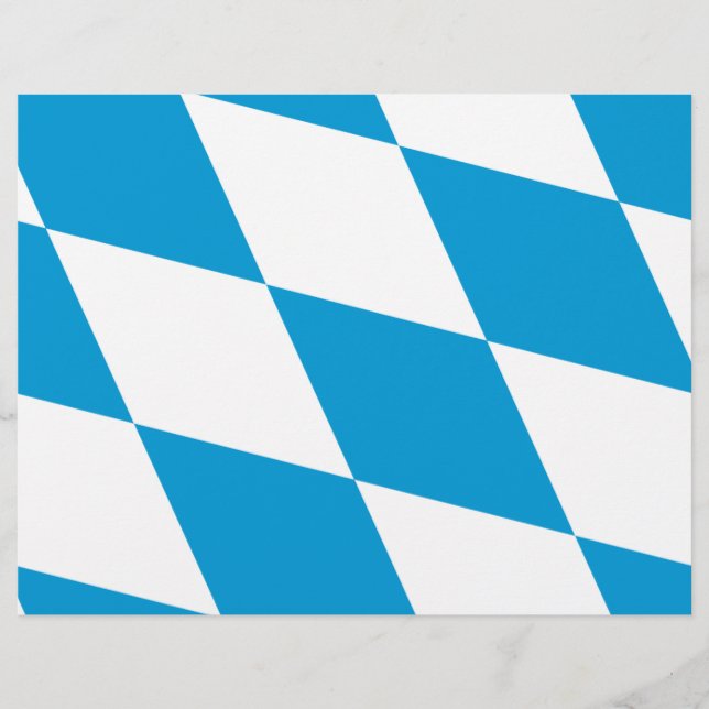 Letterhead with Flag of Bavaria, Germany (Front)