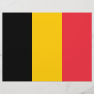 Letterhead with Flag of Belgium