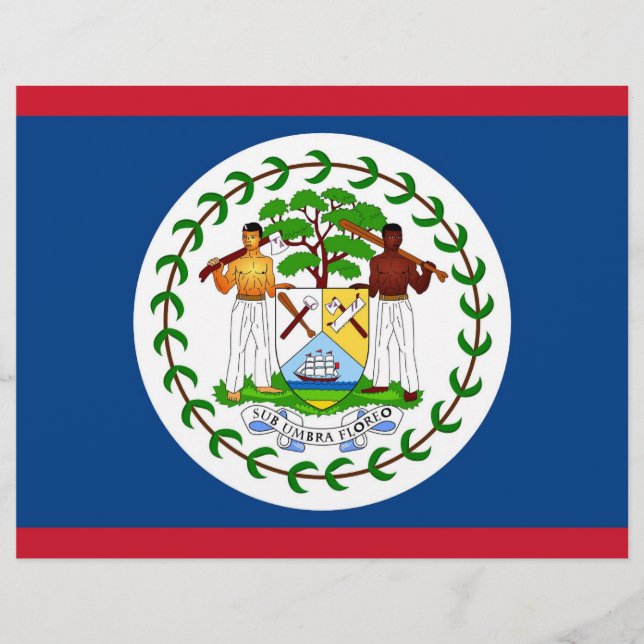 Letterhead with Flag of Belize (Front)