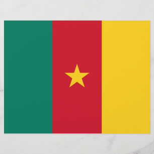 Letterhead with Flag of Cameroon