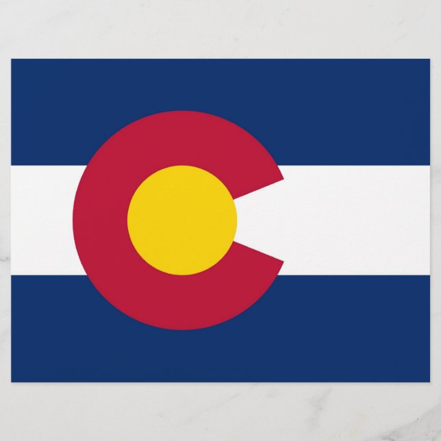 Letterhead with Flag of Colorado (Front)
