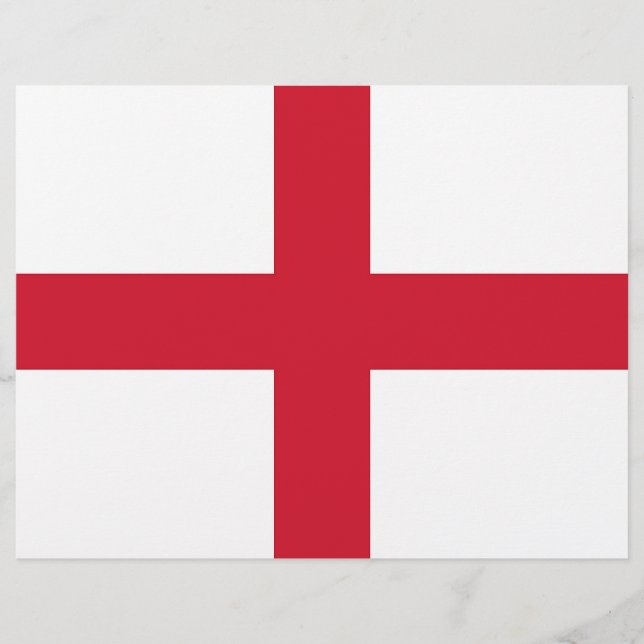 Letterhead with Flag of England (Front)