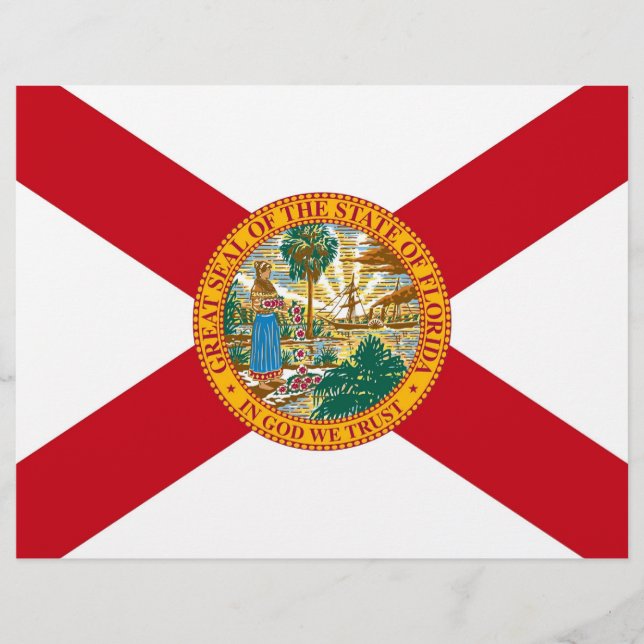 Letterhead with Flag of Florida, USA (Front)