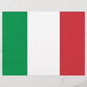 Letterhead with Flag of Italy