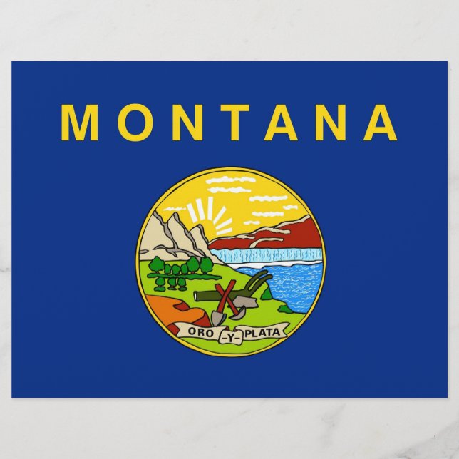 Letterhead with Flag of Montana, USA (Front)