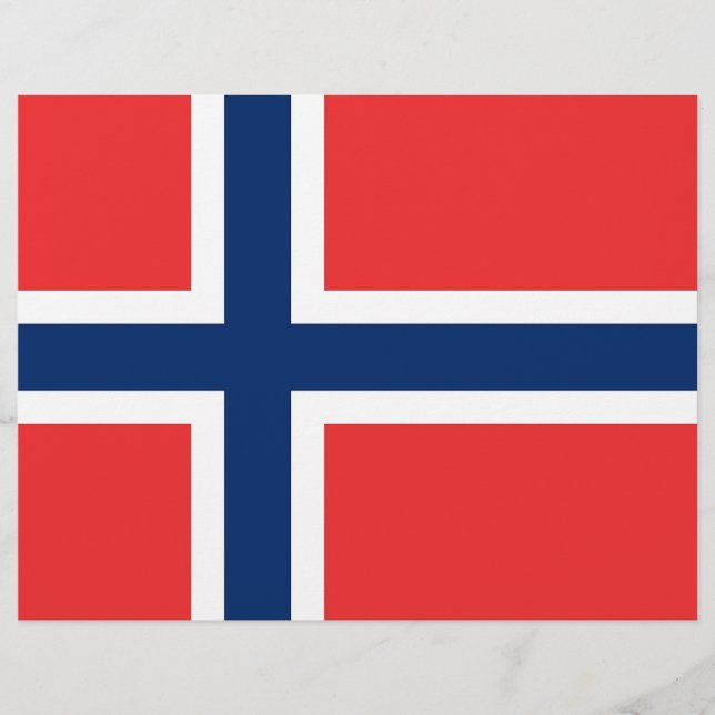 Letterhead with Flag of Norway (Front)