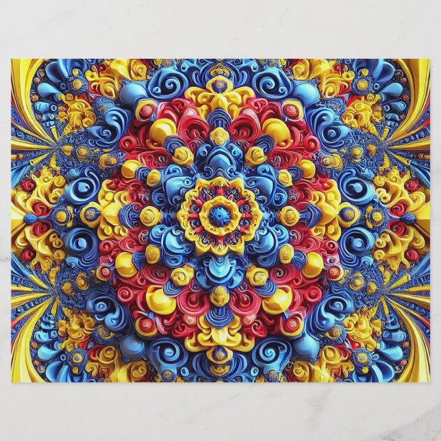 Letterhead with Romanian Colours Design (Front)