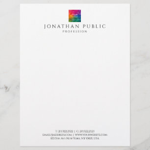 Letterheads Custom Company Logo Modern Template Letterhead