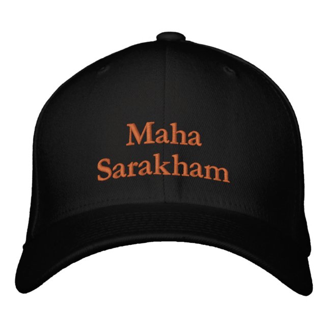 Lettering Maha Sarakham Embroidered Hat (Front)