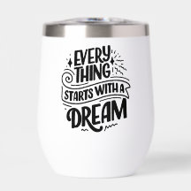 Lettering Quote About Dreams
