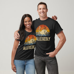 Letterkenny Allegedly Ostrich Vintage Retro Sunset T-Shirt
