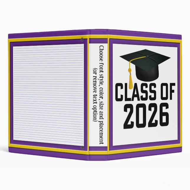 Letterman Class of 2026 Graduation Binder (Background)