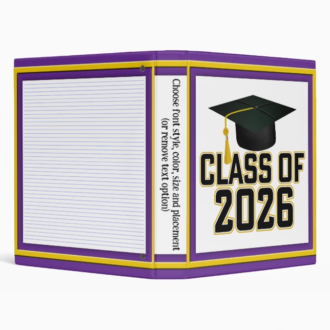 Letterman Class of 2026 Graduation Binder (Background)