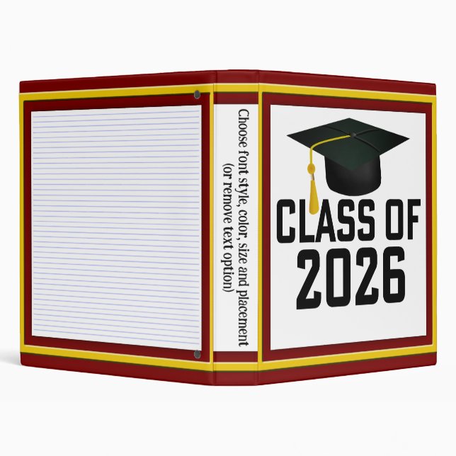 Letterman Class of 2026 Graduation Binder (Background)