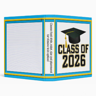 Letterman Class of 2026 Graduation Binder