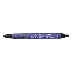Letterman Class of 2026 Graduation Black Ink Pen