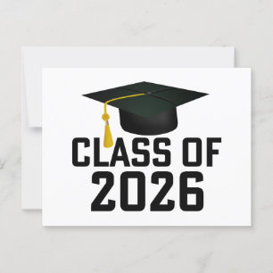 Letterman Class of 2026 Graduation Postcard