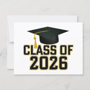 Letterman Class of 2026 Graduation Postcard