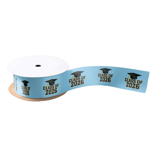Letterman Class of 2026 Graduation Satin Ribbon (Spool)