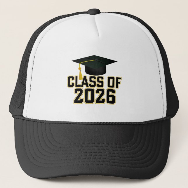 Letterman Class of 2026 Graduation Trucker Hat (Front)