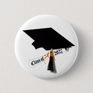 Letterman Class of 2027 Graduation 2 Inch Round Button