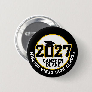 Letterman Class of 2027 Graduation 2 Inch Round Button