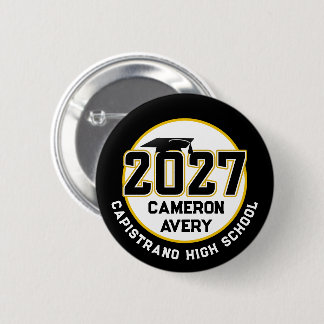 Letterman Class of 2027 Graduation 2 Inch Round Button
