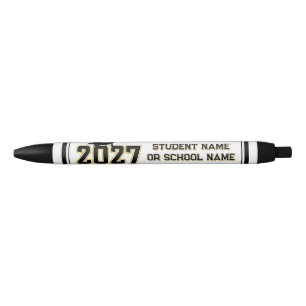 Letterman Class of 2027 Graduation  Black Ink Pen