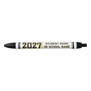Letterman Class of 2027 Graduation  Black Ink Pen