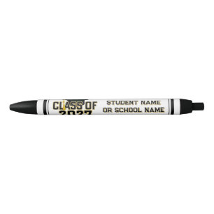 Letterman Class of 2027 Graduation  Black Ink Pen