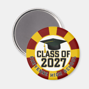 Letterman Class of 2027 Graduation Magnet