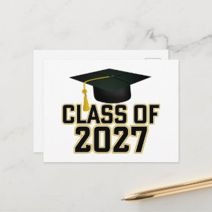 Letterman Class of 2027 Graduation Postcard