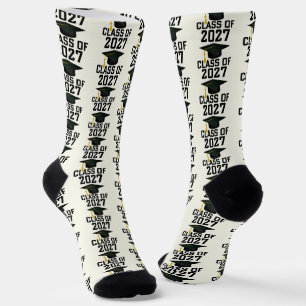 Letterman Class of 2027 Graduation Socks