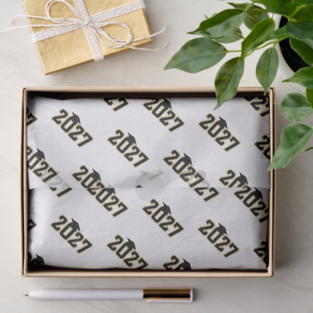 Letterman Class of 2027 Graduation Tissue Paper (Gift)