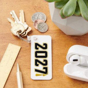 Letterman Class of 2027 Photo Graduation Keychain
